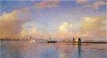 大運河の夕日 ヴェネツィアの風景 ルミニズム ウィリアム・スタンリー・ハゼルタイン
